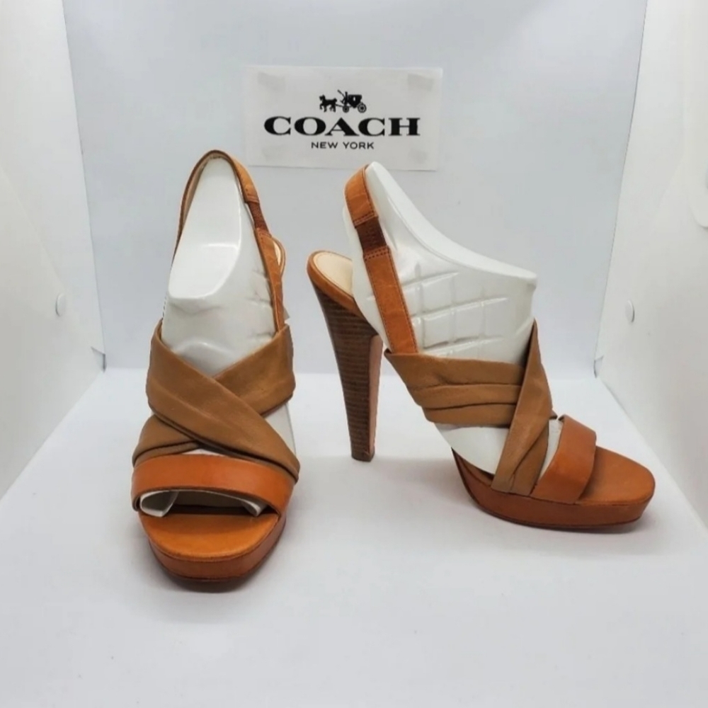 Coach Astor Soft Leather Sandal